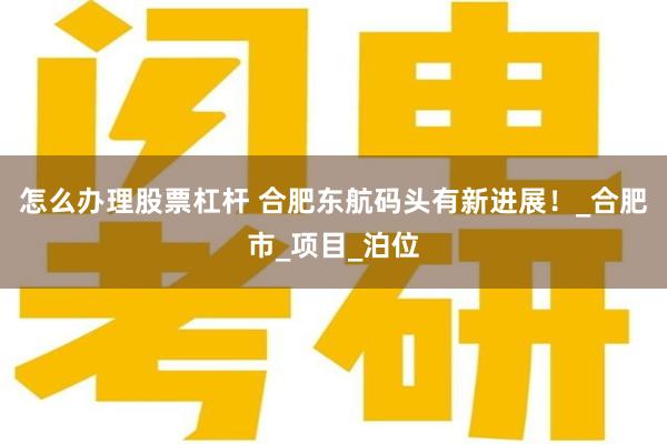 怎么办理股票杠杆 合肥东航码头有新进展！_合肥市_项目_泊位