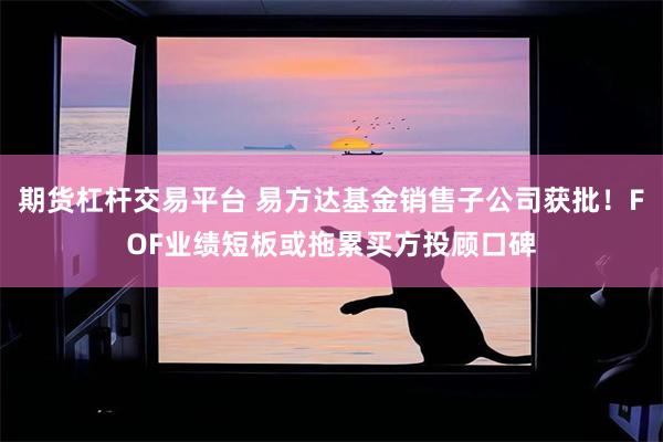 期货杠杆交易平台 易方达基金销售子公司获批！FOF业绩短板或拖累买方投顾口碑
