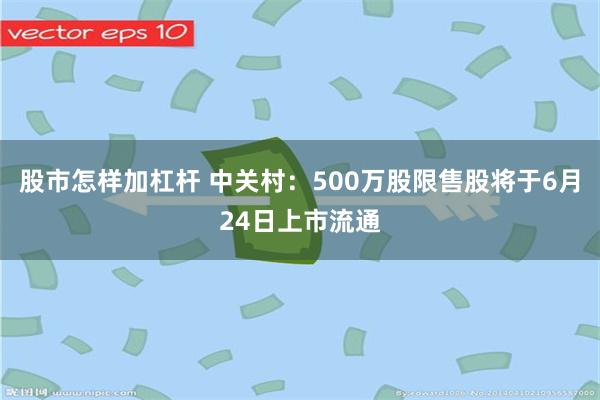 股市怎样加杠杆 中关村：500万股限售股将于6月24日上市流通