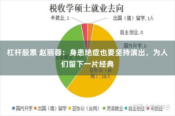 杠杆股票 赵丽蓉：身患绝症也要坚持演出，为人们留下一片经典